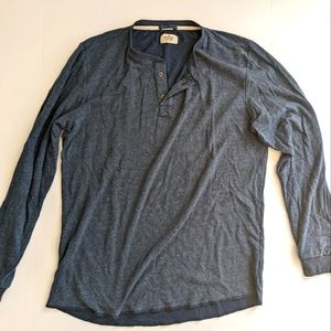 Marine Layer Men's Henley (large) Long Sleeve